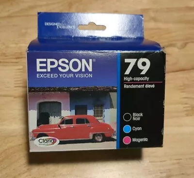 EPSON 79 3-Color Ink Cartridge - T079920 Black Cyan Magenta (Exp 08/2024) • $34.99