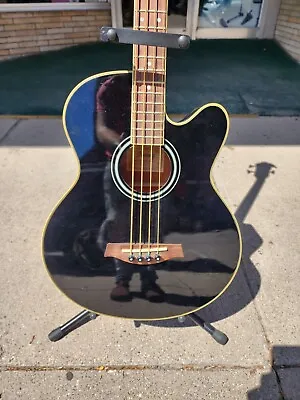 Ibanez AEB5EBK Acoustic Electric Bass Guitar Black • $318.75