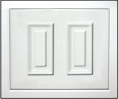 White UPVC Half Door Panel 24mm / 28mm. 790mm X 970mm. (Braid) • £76.51