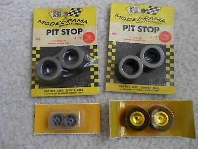 1/24 NOS Slot Car Parts Lot Cox K&B . Wheels Tires • $9.99