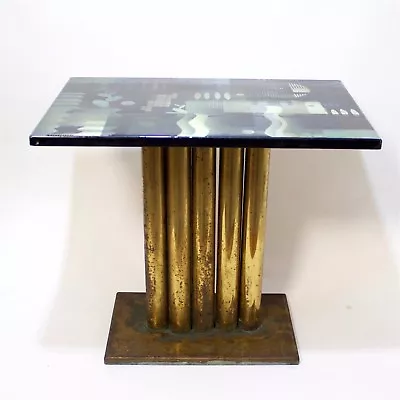 Enamel On Metal And Brass Cocktail Table By Edward Winter United States 1935 • $9500