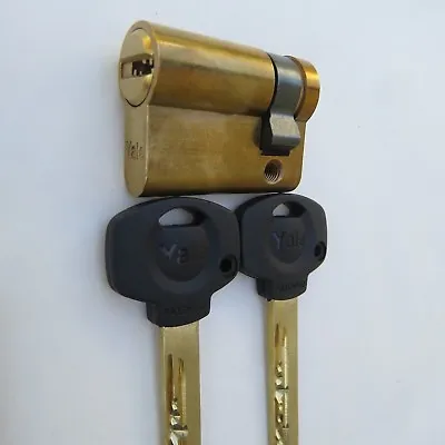 Yale 42.5 Mm - Half Cylinder Door Lock High Security-single Cylinder Euro • $54.51