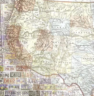 Your Choice Of Scrapbook Papers On US Maps - Paper House Productions • $7.50