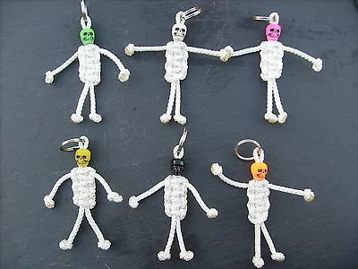 £1.20 • Buy Skeleton Keyring With Various Coloured Skulls