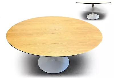 Retro Vintage Midcentury OAK TULIP TABLE EERO SAARINEN  RUDI BONZANINI SWIVELuk • £795