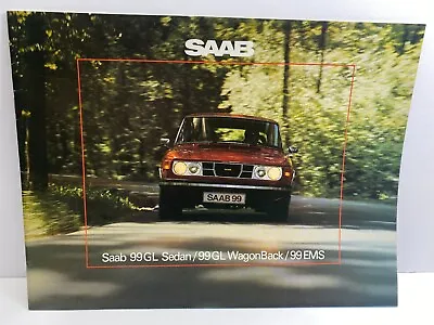 SAAB 1975 Dealer Catalog 99 GL Sedan 99 GL WagonBack 99 EMS New Condition NoRes • $19.99