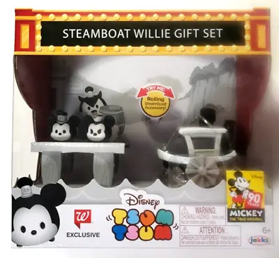 NEW Disney Steamboat Willie Gift Set Tsum Mickey Mouse 90 Years Exclusive 6+ • $9.95
