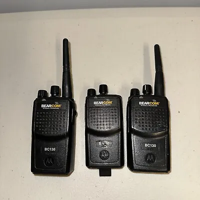 Lot Of 3 MOTOROLA BEARCOM BC130 AAH84KDJ8AA2AN VHF 150-174 • $79