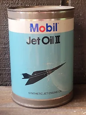 Mobil Jet Oil 2 Tin Can Bank One Quart Synthetic Jet Engine Oil Piggy Bank • $29.99