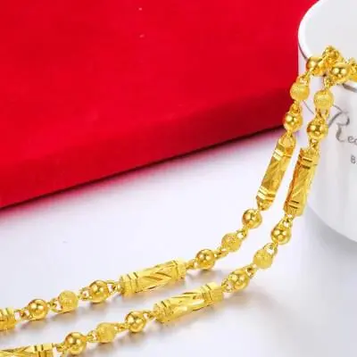2024 NEW 14k Yellow Gold Solid 8mm Rope Chain Diamond Cut Pendant Necklace 60cm • $14.99