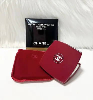 Chanel Mirror Duo Compact Double Facette Makeup Red Valentine Bridesmaid Gift • $26.99