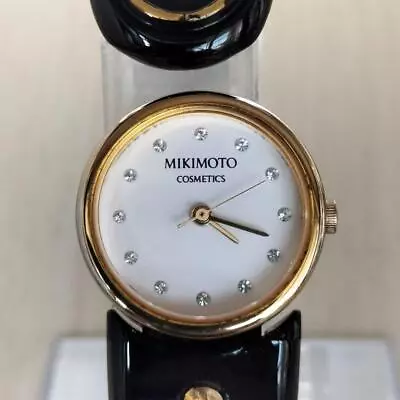 MIKIMOTO COSMETICS 12 Jewels Ladies Analog Bangle Watch Quartz Diamond Index • $138.37