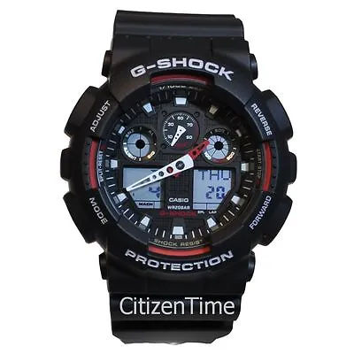 -NEW- Casio Big G-Shock Black Watch GA100-1A4 • $72.95