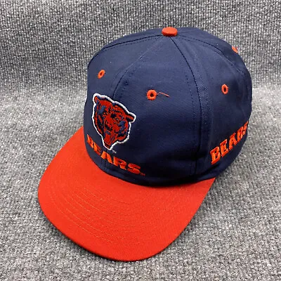 Vintage Chicago Bears Hat Cap Snap Back Mens NFL Football Logo 7 Blue Orange • $39.97