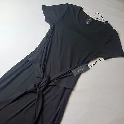 $24.95 • Buy Rachel Zoe Women's Size M NWT Tie Front Maxi Dress Black