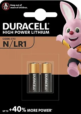 NEW 2 X DURACELL LR1 E90 N GP910A M9100 1.5V Alkaline Batteries Long Expiry • £3.63