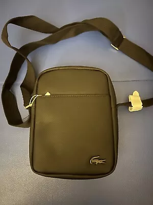 Lacoste Black Shoulder Zip Bag / Pouch • £21.99