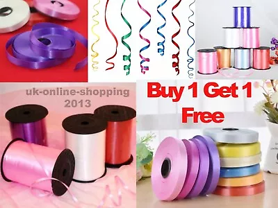 Balloon Curling Ribbon 28 Shades 50m Buy 1 Get 1 Free 5mm HELIUM BALOON RIBBON • $2.42