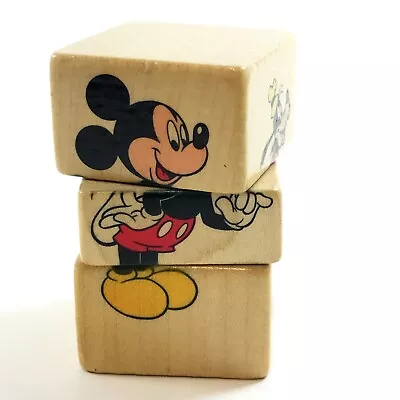 Disney Mickey Mouse Friends Vintage Wooden Twist Puzzle Toy Sevi Staguka Italy • $44.97