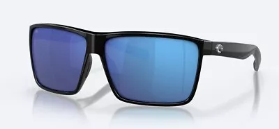 Costa Del Mar Rincon Sunglasses 580g : Shiny Black / Blue Mirror Rin 11 Obmglp • $135