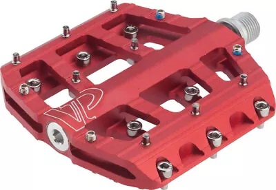 VP Components Vice Trail Pedals - Platform Aluminum 9/16  Red • $78.30
