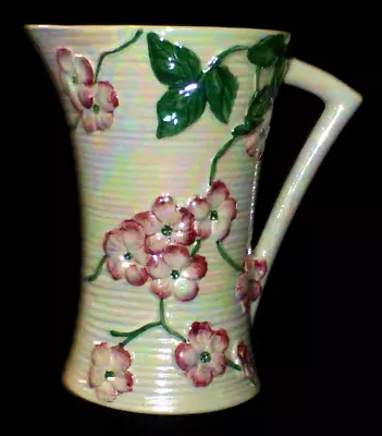 Stunning Vintage Art Deco Maling Blossom Time Lustre Ware Pitcher Or Jug 1930's • £29