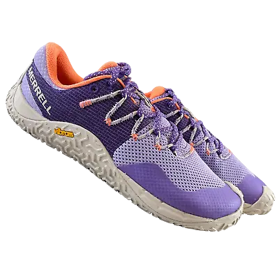 Merrell Trail Glove 7 Women’s Barefoot Vibram Running Gym Shoes Trainers Purple • £42