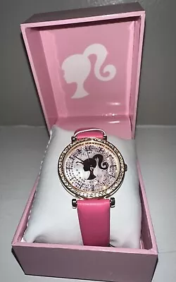 Barbie Silhouette Quartz Movement Pink Watch • $47