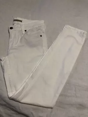 VINCE White Skinny Jeans Low To Mid Rise Size 26 • $44.99