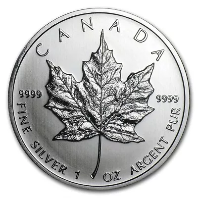 2011 Canada $5 1 Oz Silver Maple Leaf Coin .9999 Fine Silver BU • $33.72