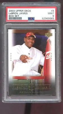 2003-04 Upper Deck Box Set #8 Lebron James ROOKIE RC PSA 9 Graded Card NBA 03-04 • $94.96