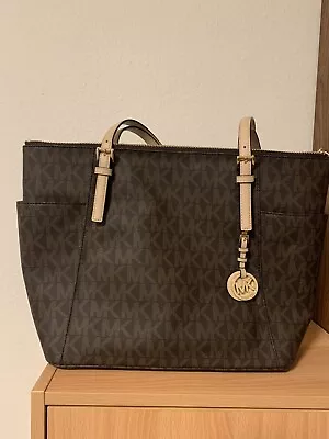 Michael Kors Jet Set Item Large EW TZ Tote  Brown MSRP $348 • $99