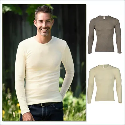 ENGEL Men's Underwear Base Layer Long Sleeve Top Organic Merino Wool Silk • $58.99