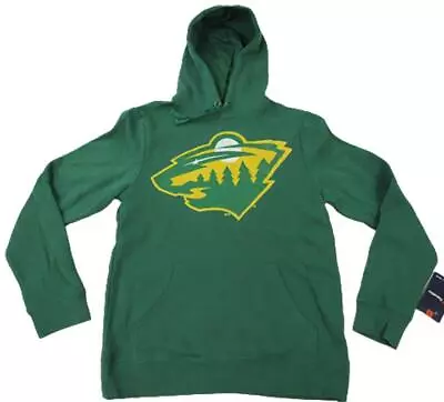 New Minnesota Wild Hockey Mens Sizes M-L-XL-2XL Green Hoodie • $23.51