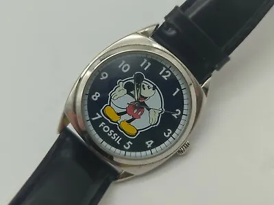 Mickey Disney Fossil Mood Color Change Dial Rare PRE OWNED Watch- NEW BATTERY  • $85