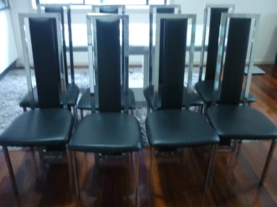 $90 • Buy Black Dining Chairs X 8