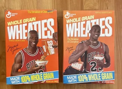 Wheaties Michael Jordan Cereal Boxes Lot Of 2 NBA Basketball Vintage Empty 90s • $21.95