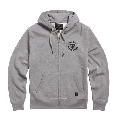 Sweatshirt Full Zip Original TRIUMPH Digby Light Grey Msws21016 • $122.72