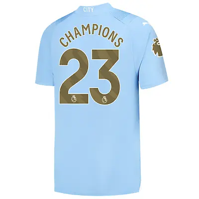 Manchester City Home Shirt 2023/24 - CHAMPIONS 23 - Size 4XL XXXXL 49-51 • $49.31