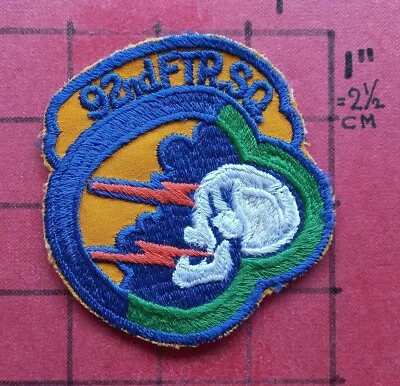 Original Patch Usafe Us Air Force 92 Fs Late F-4 Phantom Rafbentwaters  B&t Made • $10