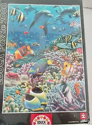 Rare - Educa Jigsaw - Sea Of Life - 2000 Pieces - New / Sealed • £12