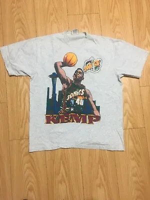 Vintage  Shawn Kemp NBA Seattle Super Sonics 90s Big Face T-Shirt  Large • $99