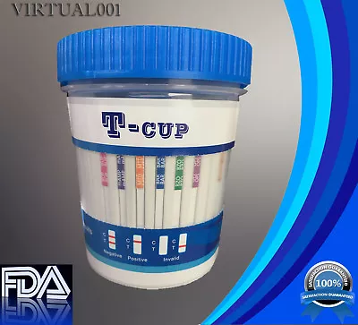 (100) 12 Panel Drug Test Cups FDA CLIA  Free Shipping ----- 100 Cups • $685.23