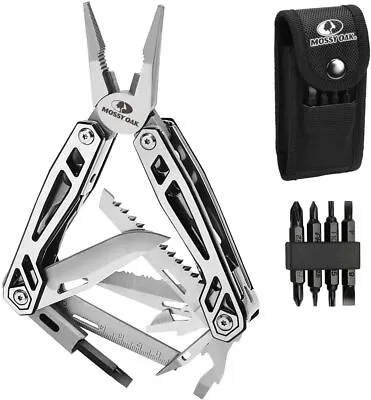 MOSSYOAK 21-in-1 Multi Tool Utility Pocket Knife Screwdriver Pliers With Sheath • $25.99