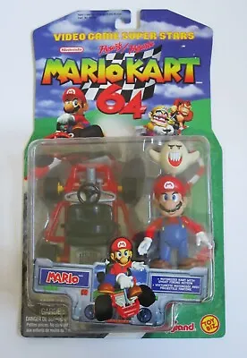 Toybiz Mario Kart 64 - Mario Figure - Brand New / Sealed • $202.37