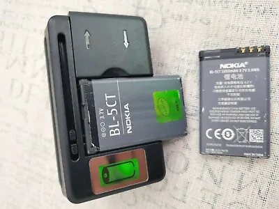 $19.99 • Buy BL-5CT  Battery + Charger For Nokia 3720 5220 5220XM 6730 6330 6303i C5-02 C3-01