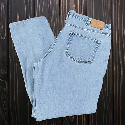 Vintage Y2K Gap Relaxed Fit Jeans 38x30.5 Blue Denim Distressed Medium Wash • $25.23