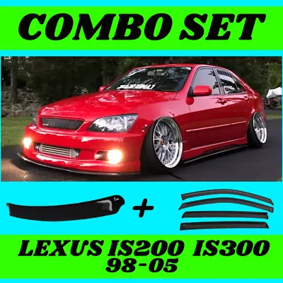 $190 • Buy Fits Lexus IS200 IS300 XE10 Altezza Rear Roof Spoiler & Weathershields (98-05)