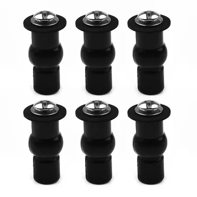 Toilet Seat Top Fix Hinge Hole Fixings Nut Screw Rubber Durable 3 Pairs Replace • $21.39