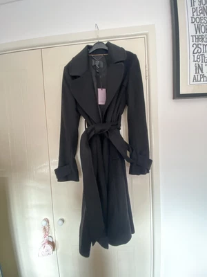 £32 • Buy Coast Ladies Swing Coat In Black With Tie Belt. Size 12. BNWT